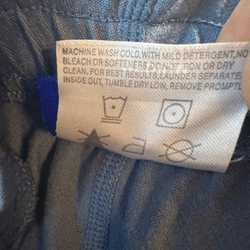 Irideon Women's Flat Front Stretch Equestrian Riding Cropped Pants Blue Medium - Image 4 of 4