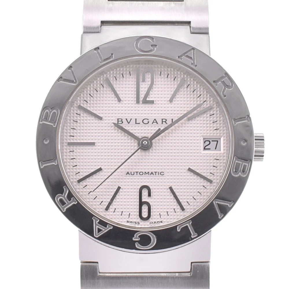 with paper BVLGARI Bulgari Bulgari BB33SS AUTO Date Automatic Men's K#142819