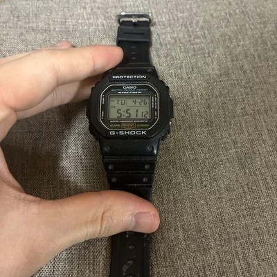 Casio G-Shock DW-5600E FOX FIRE Black Authentic Used Working Item