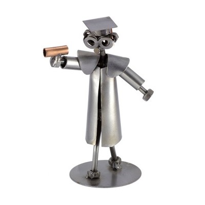 Steelman24 College Graduate Sculpture Nuts and Bolts Handmade Ornaments
