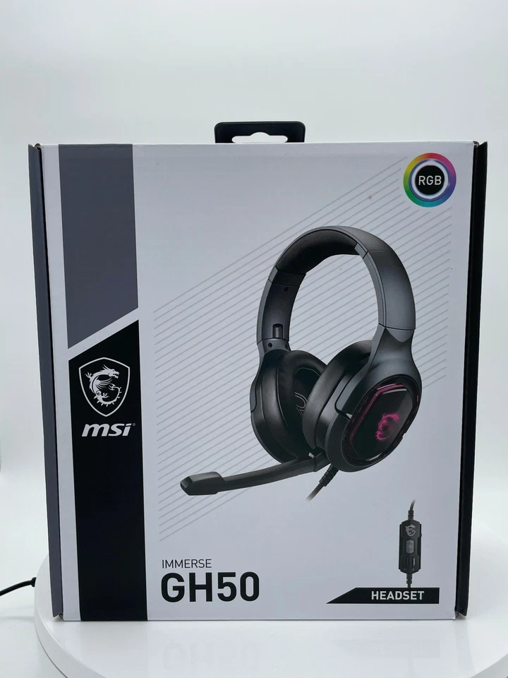 MSI Immerse GH50 Gaming Headset – RGB – 7.1 Surround – USB– Abnehmbares Mikrofon - Bild 4 von 4