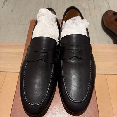 Berwick Penny Loafer Men s Leather Black Size 7.5 US New Unused
