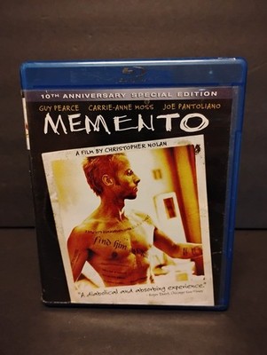 Memento Blu-ray 2000 Guy Pearce Carrie-Anne Moss Christopher Nolan Thriller