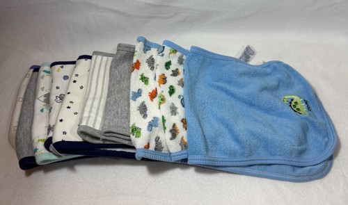 BURP CLOTHS Cotton Knit and Terry Cloth Lot of 10 Carter's Gerber