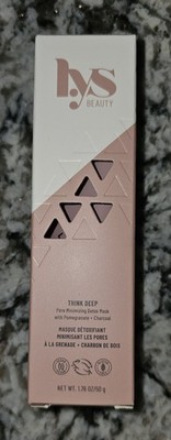 LYS Beauty Think Deep Pore Minimizing Detox Mask detoxifying 1.76oz Full Size