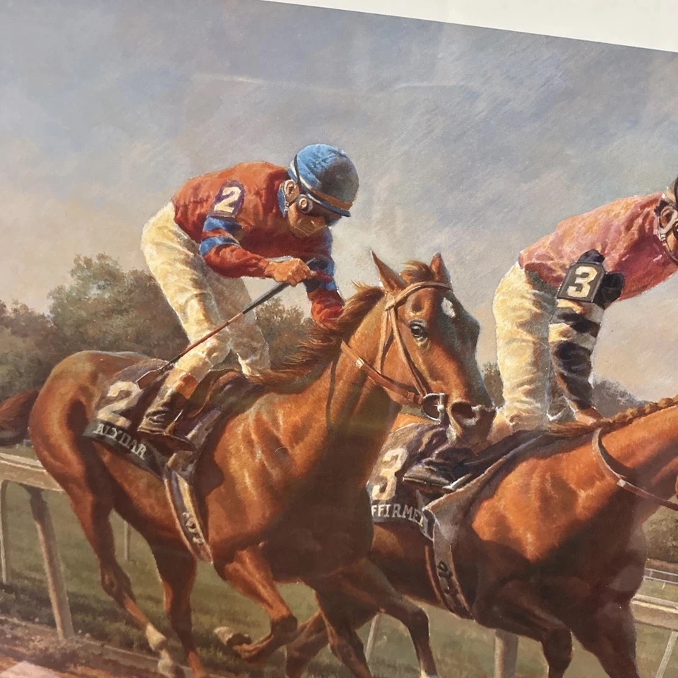 Fred Stone - THE DUEL Hand Signed By Fred Stone & Jockey Steven Cauthen - MINT - Image 2 of 4