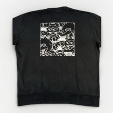 Uniqlo x Kaws Sesame Street Sweater Mens Large Black Street Wear Crew Neck