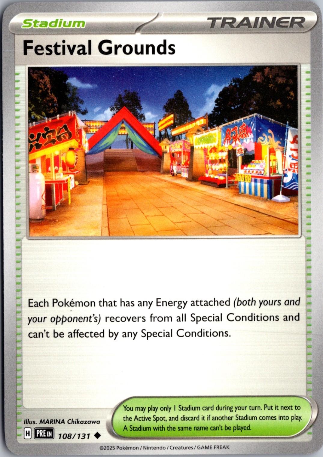 Festival Grounds Uncommon SV: Prismatic Evolutions 108/131 NM