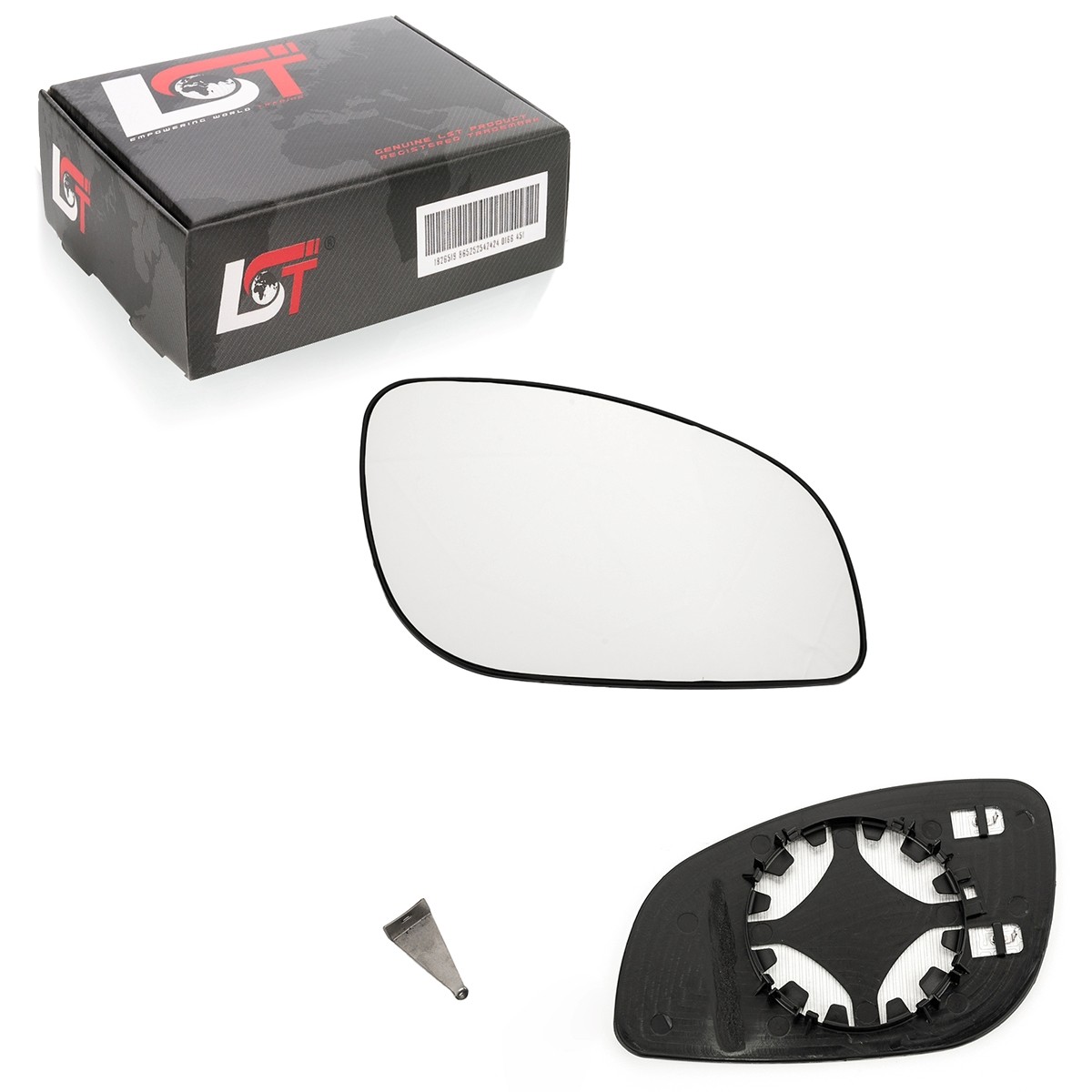 Outside Mirror Glass Heated Convex Right for Opel Vectra C Z02 02-