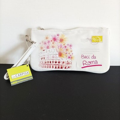 CARPISA Pochette weiß KÜSSE AUS ROM Kolosseum Limited Edition NEU Damentasche