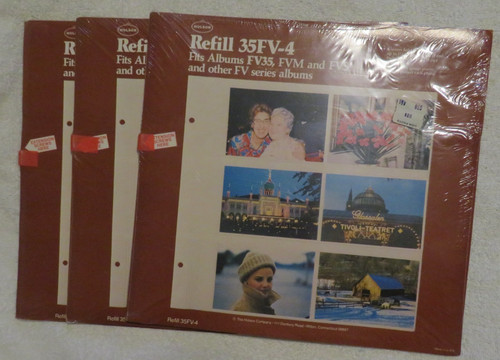 NOS Holson Refill Packs lot of 3-35FV-4 Series Albums-3.5”X5”-48 photos per pack