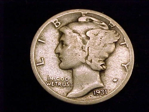 1931-D Mercury Dime,  Good Grade