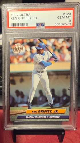 1992 FLEER ULTRA #123 KEN GRIFFEY JR. PSA 10 GEM MINT