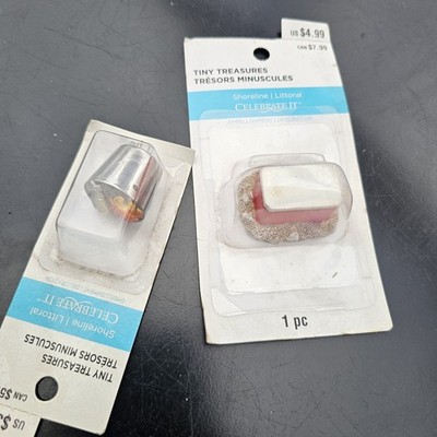 Tiny Treasures Celebrate It Miniatures Lot of 2   Cooler & Fish Bucket NEW