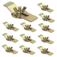 Pcs Premium Sink Clips Kit, Heavy Duty Undermount Sink Brackets, 12 Gold