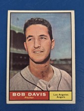 1961 Topps Rookie #246 Bob Davis Los Angeles Angels BASEBALL Card K8. rookie card picture