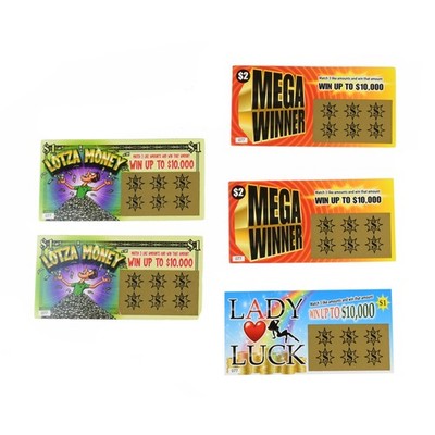 Fake Winner Lottery Ticket Gag Phony Winning Lotto Scratch Off Trick Prank Gift