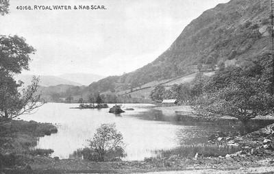 Rydal Water & Nab Scar Cumbria Postkarte nicht verschickt Photochrom