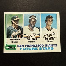 1982 Topps San Francisco Giants Future Stars Bob Brenly  & Chili Davis #171