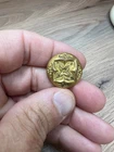Pre Civil War Chased Flower Coat Button Spread Wing Eagle Backmark