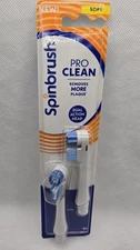 Spinbrush Pro Clean Replacement Heads Soft 2 Pack Electric Toothbrush Refills