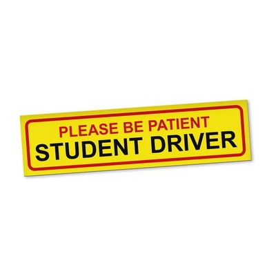 Student Driver Magnetschild Auto Please Be Patient Magnetfolie Geschenkidee