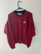 Vintage Utah Utes Cutter and Buck Climaguard Pull Over Red Size L Pre-owned