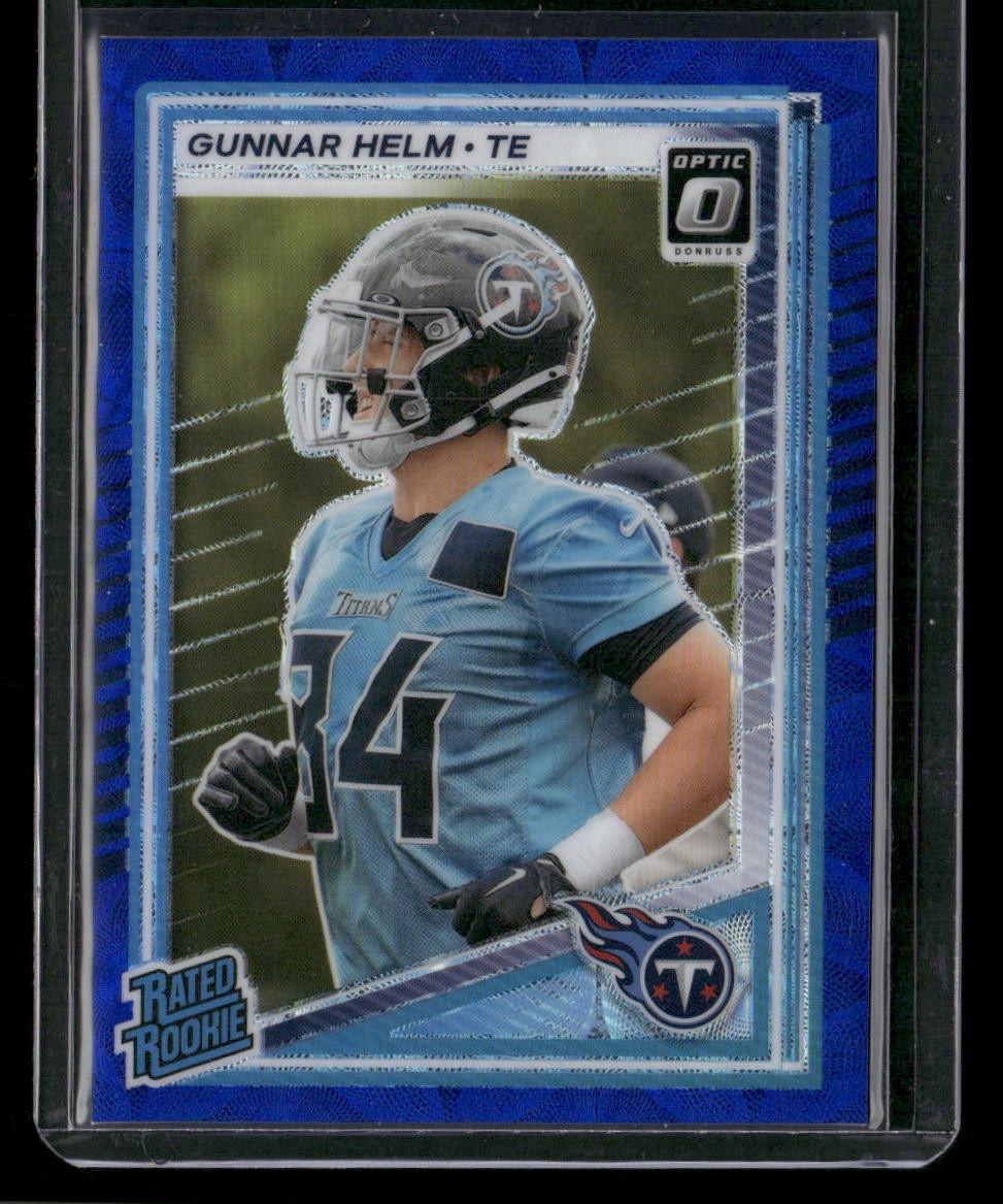 2025 Donruss Optic #294 Gunnar Helm Rated Rookie Blue Scope