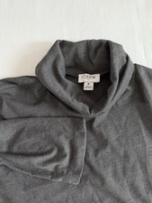 J Crew Sweater Mens M Gray Roll Neck Cotton Blend Pullover