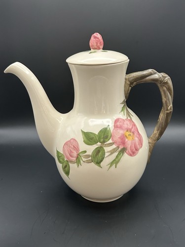 Vintage Franciscan Desert Rose 9" Coffee Pot & Lid Made in England - Picture 2 of 10