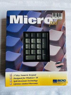 Micro Innovations KP17B Micro Pad For Windows 95 New In The Box