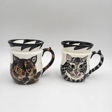2 pcs. Cats By Nina Lyman Coffee Mug