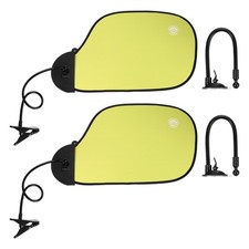 2Pcs 22.8" Desk Shade, Adjustable Cubicle Shade with Suction Cup  Clip, Green