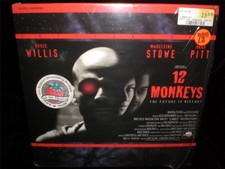Laserdisc 12 Monkeys 1995 Bruce Willis, Madeleine Stowe, Brad Pitt