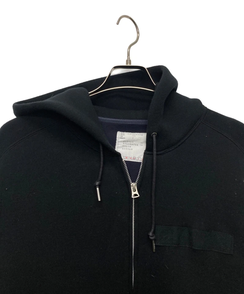 sacai/Nylon Twill Mix Sponge Sweat Blouson Black Size: 4 - Image 3 of 4