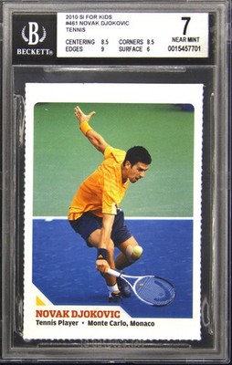 2010 SPORTS ILLUSTRATED FOR KIDS NOVAK DJOKOVIC BGS 7 | eBay