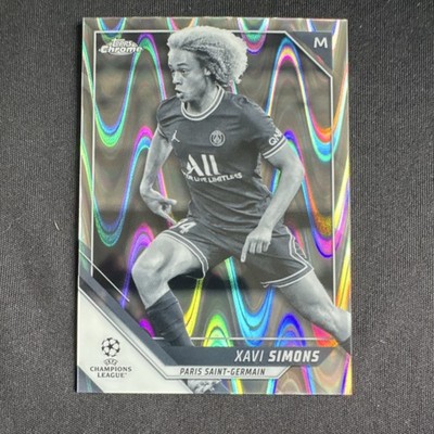 Topps Chrome UEFA Champions League Xavi Simons Paris Saint-Germain Wave #182