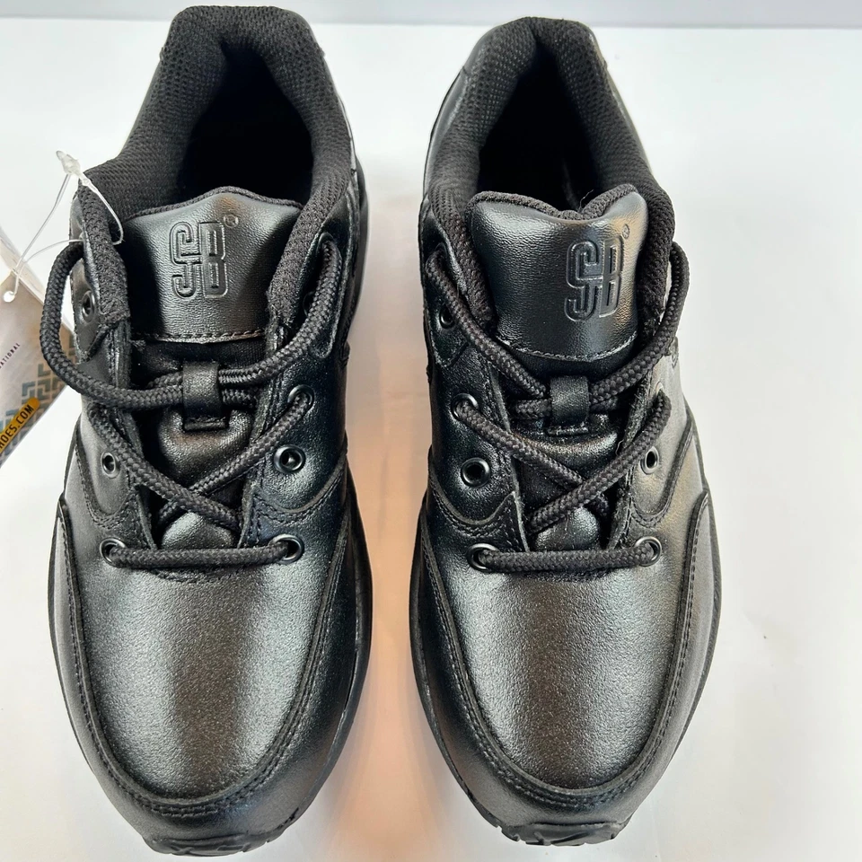 Zapatos de trabajo SkidBuster S200 de cuero negro antideslizantes EE. UU. 6,5 atléticos para mujer Foto 4 de 4