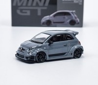 Fiat Abarth 595 LB-WORKS X Abas Works Grau 2024 - Mini Gt 1:64