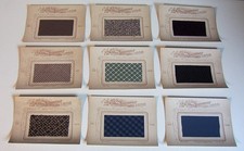 9 x orig 1898 Stoffkarte Stoff Kleid Muster SATIN D'ALSACE, Wolle Seide Kammgarn