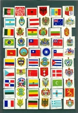 World. 1950is. 171  Different Labels. National Flags & Coats Of Arms.