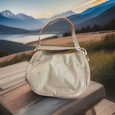 Borsa Furla Pelle Made In Italy Lara Hobo Grigio Taupe/Muddy Doppio Cinturino Grande