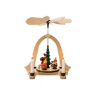 Pyramid Dwarfs BxHxT 24.5x26x20Cm New Christmas Pyramid Wooden Table Pyramid