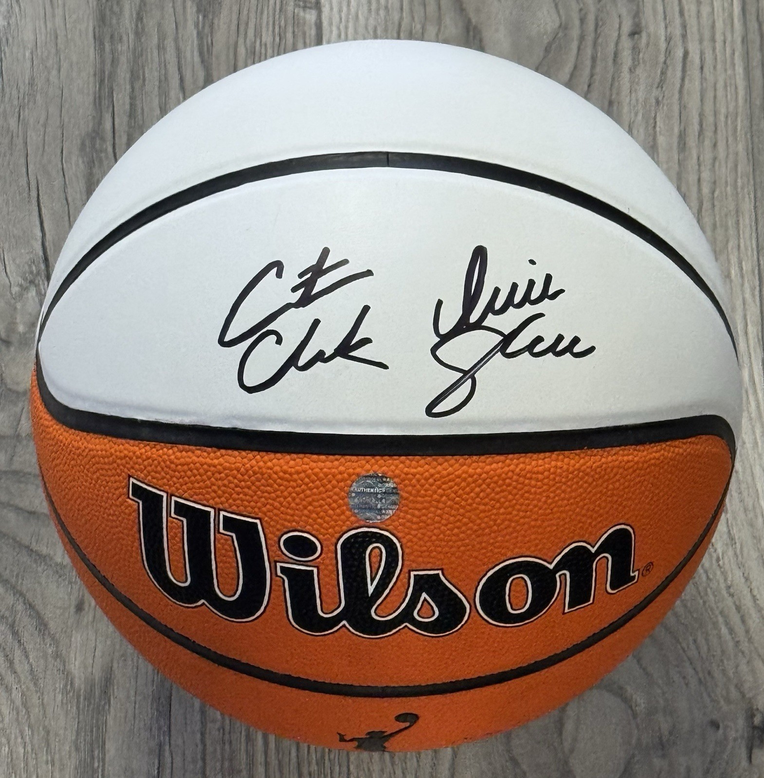 Caitlin Clark - Sophie Cunningham - DUAL Autographed Full Size Basketball w/COA