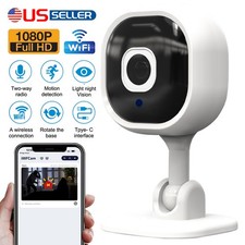 New WiFi Camera 1080P for Baby/Pet Monitor Night Vision Motion Alert 2-Way Audio