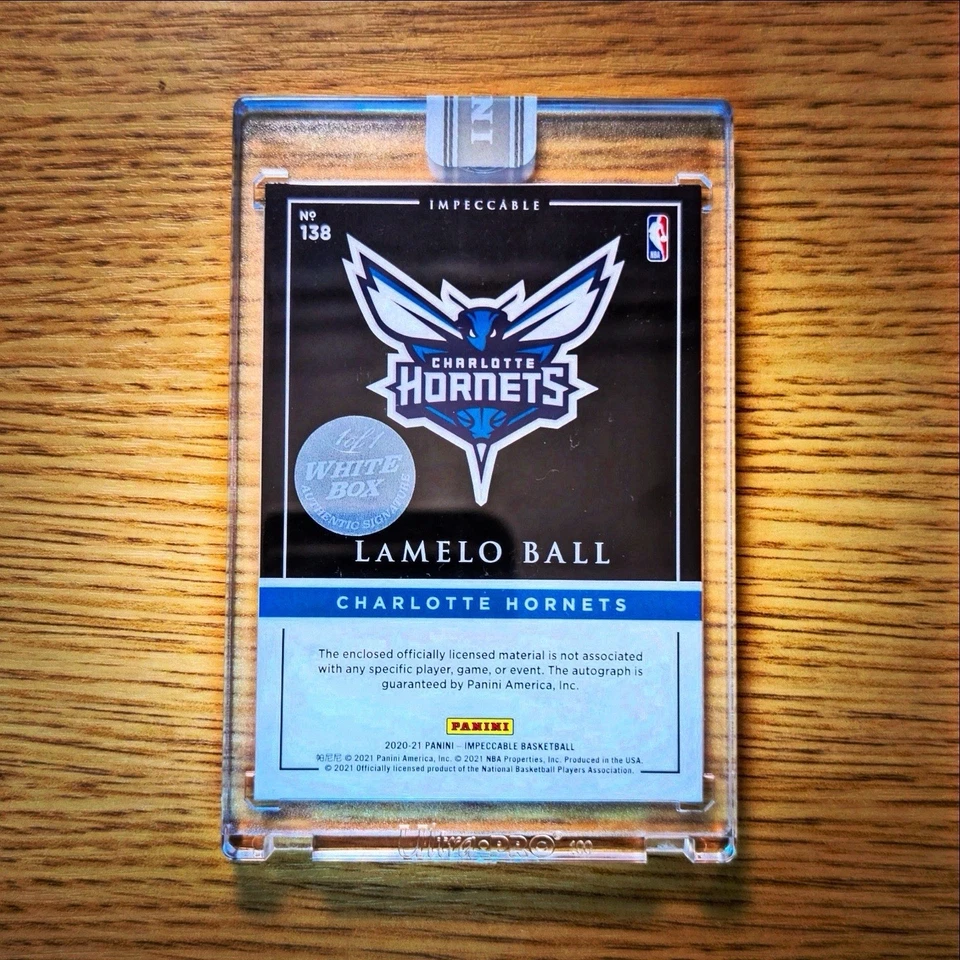 2020-21 Panini Impeccable LaMelo Ball RC Patch Auto White Box /1 🔥 ON CARD - image 2 of 2