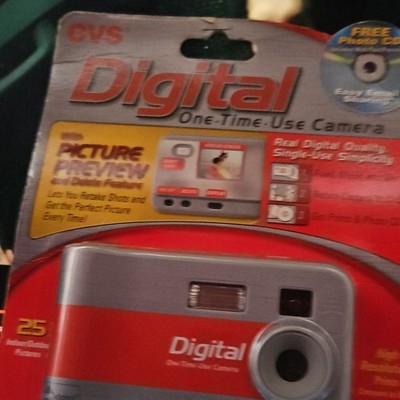 CVS Digital Single Use Camera w/ Preview Screen, Delete Feature & Flash