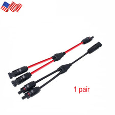 Solar Panel Y Branch Cable Connection Waterproof Adapter Connector Extension
