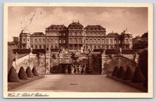 Wien Vintage Austria Postcard VIENNA Schlo Belvedere 1932 Palace