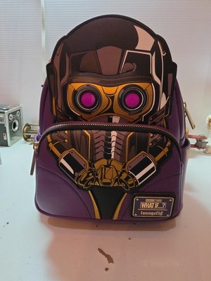 Loungefly Disney Marvel What If Star-Lord T challa Cosplay Light Up Backpack